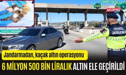 OSMANİYE'DE JANDARMADAN KAÇAK ALTIN OPERASYONU