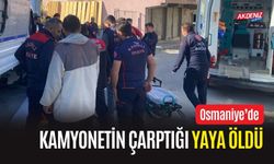 OSMANİYE'DE KAMYONETİN ÇARPTIĞI YAYA ÖLDÜ