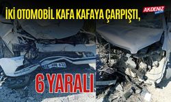 BURDUR'DA FECİ KAZA, İKİ OTOMOBİL KAFA KAFAYA ÇARPIŞTI, YARALILAR VAR