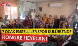 7 OCAK ENGELLİLER SPOR KULÜBÜ'NDE KONGRE HEYECANI