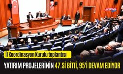 OSMANİYE'DE YATIRIM PROJELERİNİN 47'Sİ BİTTİ, 95'İ DEVAM EDİYOR