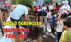 OSMANİYE'DE ÜNİVERSİTE ÖĞRENCİLERİ, ANAOKULUNDA FİDAN DİKTİ