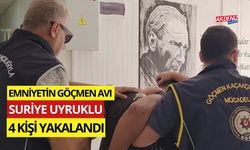 OSMANİYE'DE EMNİYETİN GÖÇMEN AVI: SURİYE UYRUKLU 4 KİŞİ YAKALANDI