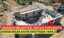 Anamur Belediyesi, meclis toplantısı Anemurium Antik Kenti'nde yapıldı