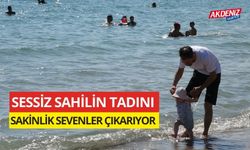 Sessiz sahilin tadını sakinlik sevenler çıkarıyor