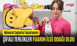 Mineral Taşlarla Tasarlanan Şifalı Terlikler Fuarın İlgi Odağı Oldu