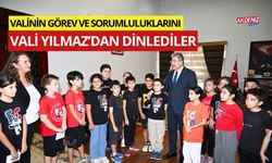 OSMANİYE VALİSİ YILMAZ, ÖĞRENCİLERİ KONUK ETTİ