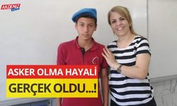 OSMANİYE’DE BİR ÖĞRENCİNİN ASKER OLMA HAYALİ GERÇEK OLDU