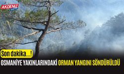 OSMANİYE YAKINLARINDAKİ YANGIN 28.  SAATTE KONTROL ALTINDA