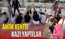 OSMANİYE'DE KIZLAR, KASTABALA'DA KAZI YAPTI