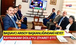 OSMANİYE CUMHURİYET BAŞSAVCI ARISOY’DAN KAYMAKAM DOLU’YA ZİYARET