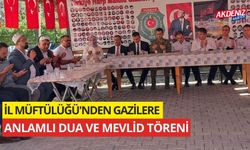 OSMANİYE İL MÜFTÜLÜĞÜ'NDEN GAZİLERE ANLAMLI DUA VE MEVLİD TÖRENİ