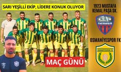 OSMANİYESPOR FK - 1923 M.K.PAŞA SK.'YA KONUK OLUYOR