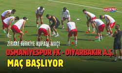 ZİRAAT TÜRKİYE KUPASI MAÇI: OSMANİYESPOR FK - DİYARBEKİRPSOR A.Ş.