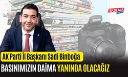 OSMANİYE AK PARTİL İL BAŞKANI BİNBOĞA, "BASINIMIZIN DAİMA YANINDAYIZ"