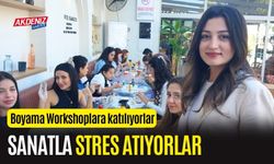 OSMANİYE'DE WORKSHOPLARA KATILIYORLAR, SANATLA STRES ATIYORLAR