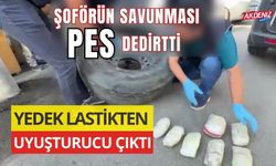 Adana'da bir tırın yedek lastiğinde uyuşturucu çıktı