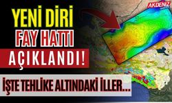 YENİ DİRİ FAY HATTI AÇIKLANDI!  İŞTE 1. DERECEDE BULUNAN İLLER…