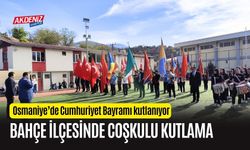 OSMANİYE'NİN BAHÇE İLÇESİNDE CUMHURİYET BAYRAMI COŞKUSU