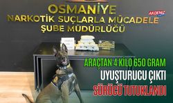 OSMANİYE'DE ARACINDA UYUŞTURUCU ÇIKAN SÜRÜCÜ KODESE YOLLANDI