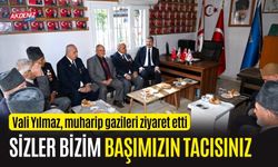 OSMANİYE VALİSİ YILMAZ, MUHARİP GAZİLERİ ZİYARET ETTİ