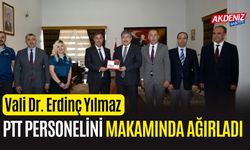 OSMANİYE VALİSİ YILMAZ, PTT PERSONELİNİ AĞIRLADI