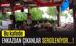 Enkazdan çıkarılan eşyalar sergileniyor