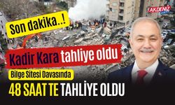 BİLGE SİTESİ DAVASINDA TUTUKLANAN KADİR KARA 48 SAATTE TAHLİYE EDİLDİ