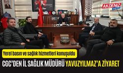 CEBELİBEREKET GAZETECİLER CEMİYETİ’NDEN SAĞLIK MÜDÜRÜ YAVUZYILMAZ’A ZİYARET