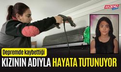 Depremde kaybettiği kızının adını iş yerinde yaşatıyor