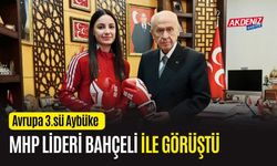 OSMANİYELİ KICKBOKSCU, MHP LİDERİ BAHÇELİ İLE GÖRÜŞTÜ