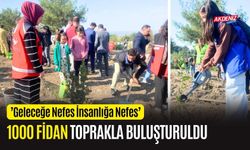 OSMANİYE'DE 1000 FİDAN, TOPRAKLA BULUŞTURULDU