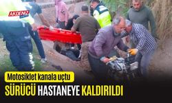 OSMANİYE'DE KANALA DÜŞEN MOTOSİKLET SÜRÜCÜSÜ YARALANDI