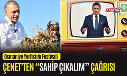 OSMANİYE BELEDİYE BAŞKANI ÇENET'TEN ÇAĞRI!