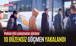 OSMANİYE'DE 10 DÜZENSİZ GÖÇMEN DAHA YAKALANDI