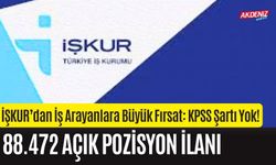 İŞKUR’dan İş Arayanlara Büyük Fırsat: KPSS Şartı Yok! 88.472 Açık Pozisyon İlanı