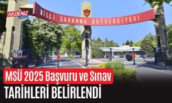 MSÜ 2025 Başvuru ve Sınav Tarihleri Belirlendi