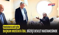 OSMANİYE'DE BAŞKAN İBA, HASTA ZİYARETİNDE BULUNDU