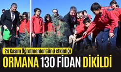 OSMANİYE'DE 130 FİDAN TOPRAKLA BULUŞTU