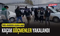 OSMANİYE'DE OTOBÜSTEN 4 KAÇAK GÖÇMEN ÇIKTI