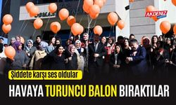 OSMANİYE'DE HAVAYA TURUNCU BALON BIRAKILDI