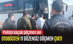 OSMANİYE'DE 11 DÜZENSİZ GÖÇMEN YAKALANDI