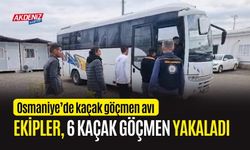 OSMANİYE'DE YOLCU OTOBÜSTE 6 KAÇAK GÖÇMEN YAKALANDI