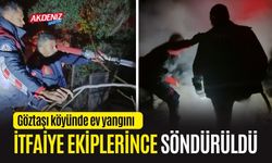 OSMANİYE'DE EV YANGINI İTFİAYE EKİPLERİNCE SÖNDÜRÜLDÜ