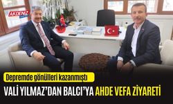 OSMANİYE VALİSİ YILMAZ'DAN BALCI'YA AHDE VEFA ZİYARETİ