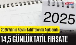 2025 Yılının Resmi Tatil Takvimi Açıklandı: 14,5 Günlük Tatil Fırsatı