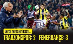 NEFESLERİ KESEN MAÇ: TRABZONSPOR: 2 - FENERBAHÇE: 3