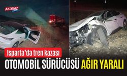 YÜK TRENİ OTOMOBİLE ÇARPTI: SÜRÜCÜ AĞIR YARALI