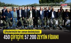 OSMANİYE'DE 450 ÇİFÇİYE 57.200 ZEYTİN FİDANI DAĞITILDI