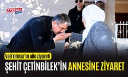 OSMANİYE VALİSİ YILMAZ, ŞEHİT ANNESİNİ ZİYARET ETTİ